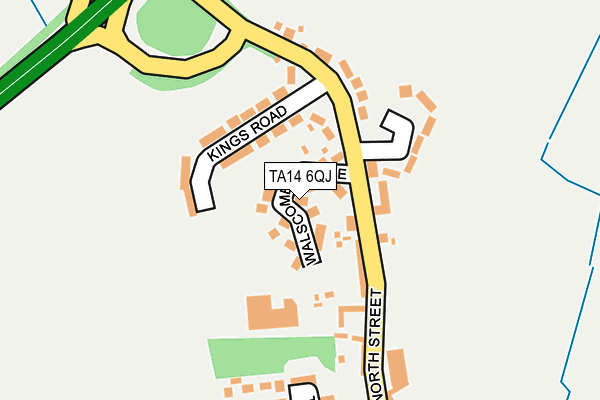TA14 6QJ map - OS OpenMap – Local (Ordnance Survey)