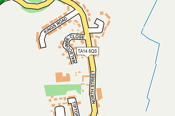 TA14 6QS map - OS OpenMap – Local (Ordnance Survey)