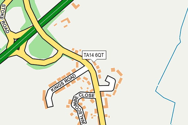 TA14 6QT map - OS OpenMap – Local (Ordnance Survey)