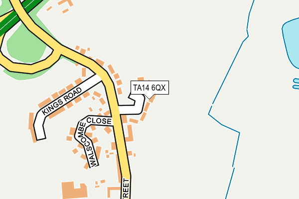TA14 6QX map - OS OpenMap – Local (Ordnance Survey)