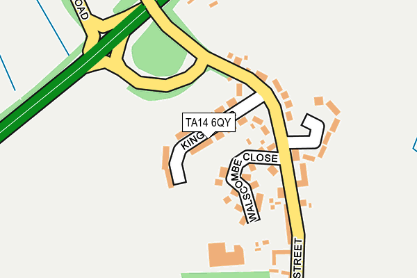 TA14 6QY map - OS OpenMap – Local (Ordnance Survey)