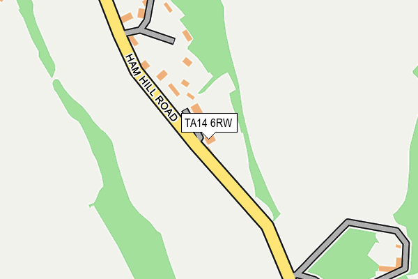 TA14 6RW map - OS OpenMap – Local (Ordnance Survey)