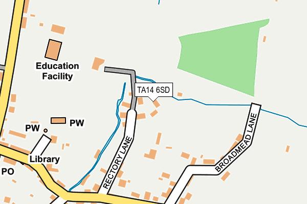 TA14 6SD map - OS OpenMap – Local (Ordnance Survey)