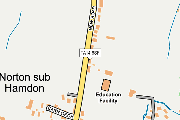 TA14 6SF map - OS OpenMap – Local (Ordnance Survey)