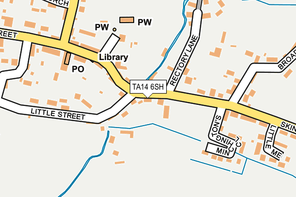 TA14 6SH map - OS OpenMap – Local (Ordnance Survey)