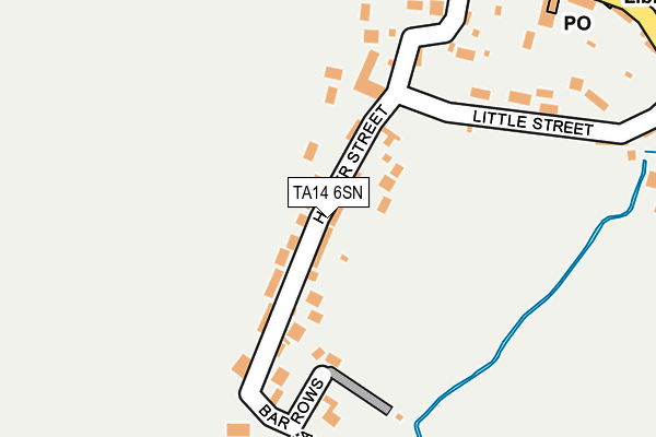 TA14 6SN map - OS OpenMap – Local (Ordnance Survey)