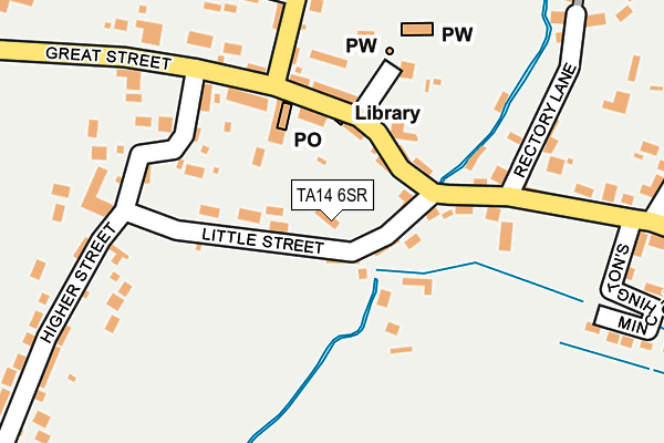 TA14 6SR map - OS OpenMap – Local (Ordnance Survey)