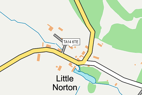 TA14 6TE map - OS OpenMap – Local (Ordnance Survey)