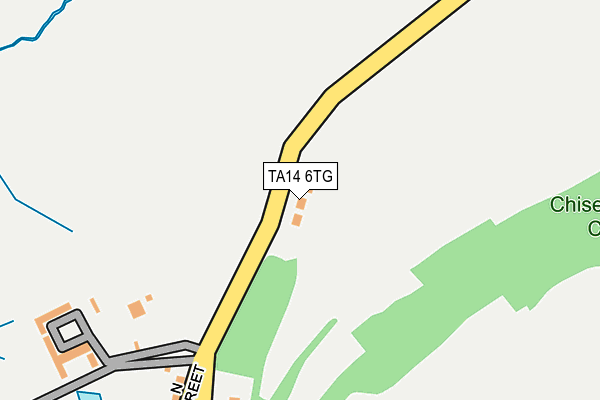 TA14 6TG map - OS OpenMap – Local (Ordnance Survey)