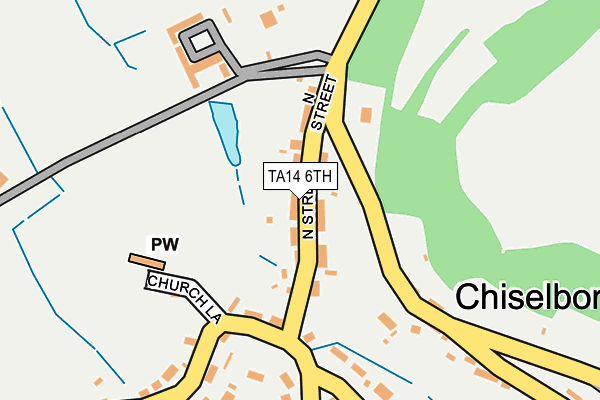 TA14 6TH map - OS OpenMap – Local (Ordnance Survey)