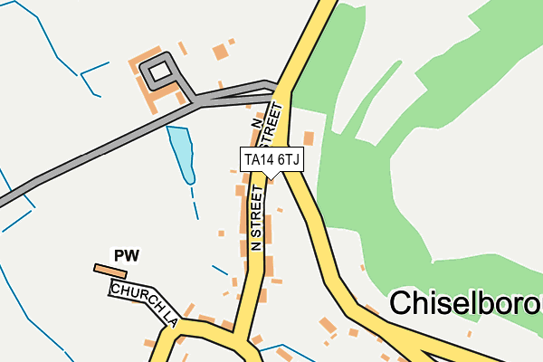 TA14 6TJ map - OS OpenMap – Local (Ordnance Survey)