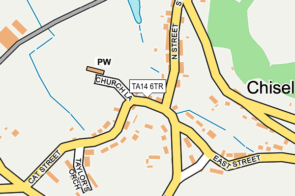 TA14 6TR map - OS OpenMap – Local (Ordnance Survey)