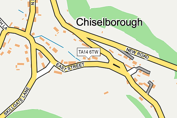 TA14 6TW map - OS OpenMap – Local (Ordnance Survey)