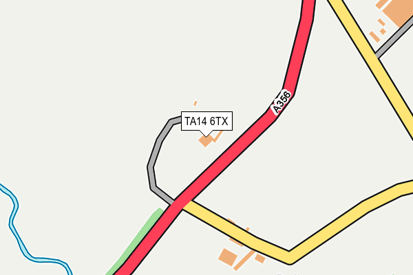 TA14 6TX map - OS OpenMap – Local (Ordnance Survey)