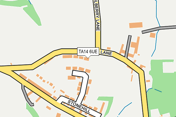 TA14 6UE map - OS OpenMap – Local (Ordnance Survey)