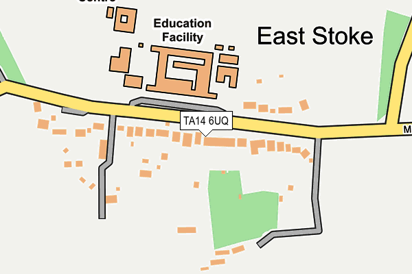 TA14 6UQ map - OS OpenMap – Local (Ordnance Survey)