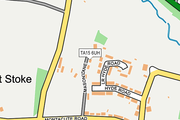 TA15 6UH map - OS OpenMap – Local (Ordnance Survey)