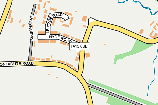 TA15 6UL map - OS OpenMap – Local (Ordnance Survey)