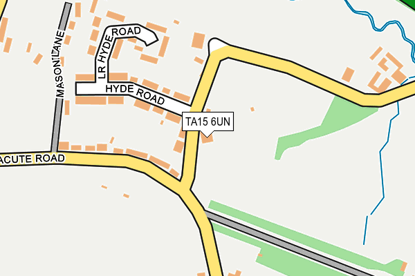 TA15 6UN map - OS OpenMap – Local (Ordnance Survey)