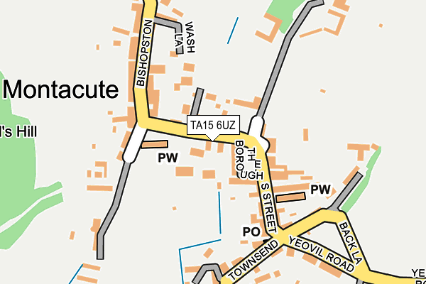TA15 6UZ map - OS OpenMap – Local (Ordnance Survey)