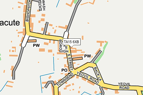 TA15 6XB map - OS OpenMap – Local (Ordnance Survey)