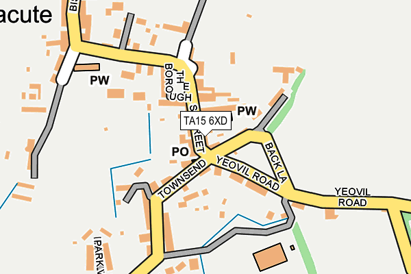 TA15 6XD map - OS OpenMap – Local (Ordnance Survey)