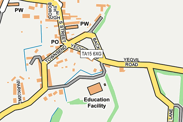 TA15 6XG map - OS OpenMap – Local (Ordnance Survey)