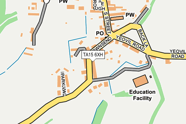 TA15 6XH map - OS OpenMap – Local (Ordnance Survey)