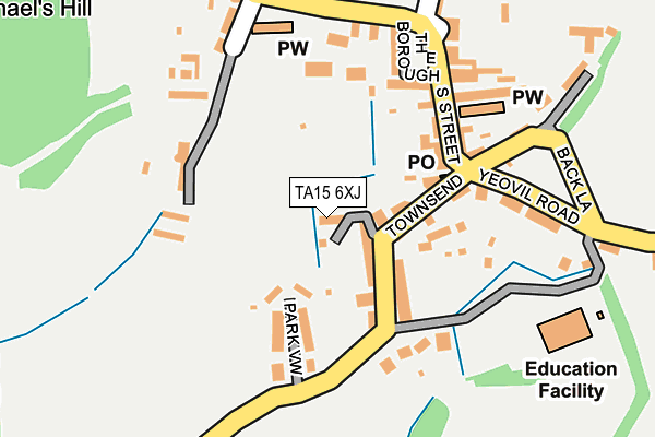 TA15 6XJ map - OS OpenMap – Local (Ordnance Survey)