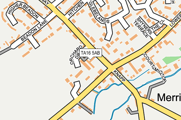 TA16 5AB map - OS OpenMap – Local (Ordnance Survey)