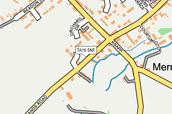 TA16 5NF map - OS OpenMap – Local (Ordnance Survey)