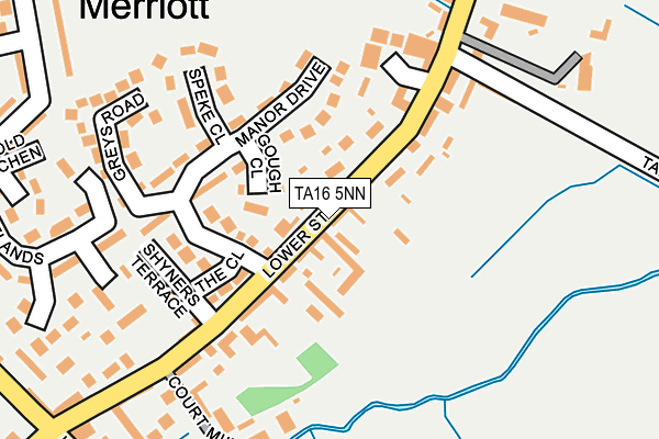 TA16 5NN map - OS OpenMap – Local (Ordnance Survey)