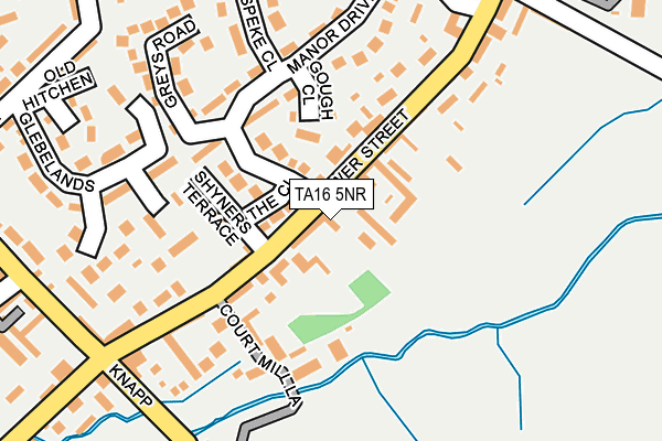 TA16 5NR map - OS OpenMap – Local (Ordnance Survey)