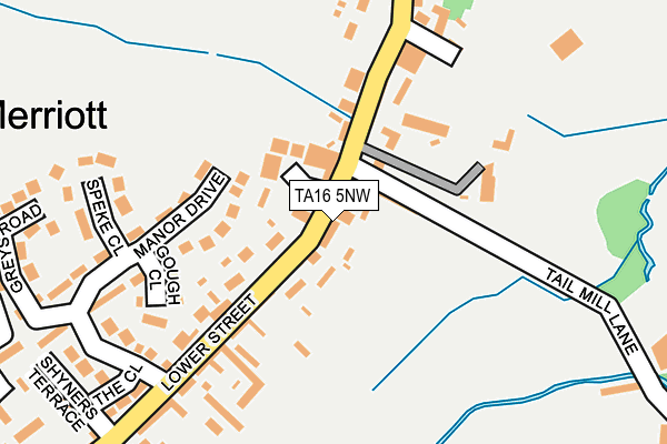 TA16 5NW map - OS OpenMap – Local (Ordnance Survey)
