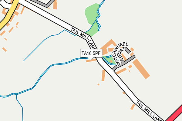 TA16 5PF map - OS OpenMap – Local (Ordnance Survey)