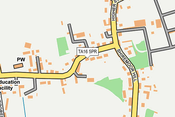 TA16 5PR map - OS OpenMap – Local (Ordnance Survey)