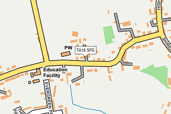 TA16 5PS map - OS OpenMap – Local (Ordnance Survey)