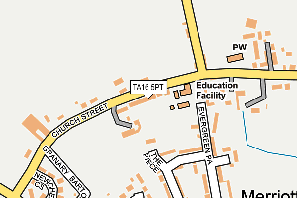 TA16 5PT map - OS OpenMap – Local (Ordnance Survey)