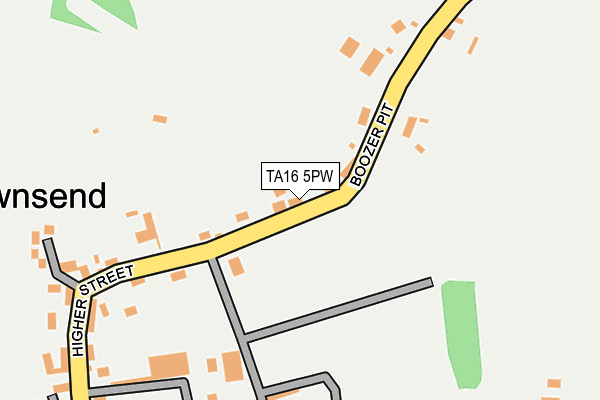 TA16 5PW map - OS OpenMap – Local (Ordnance Survey)