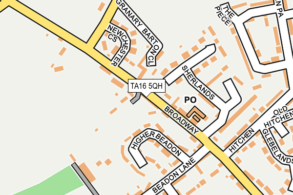 TA16 5QH map - OS OpenMap – Local (Ordnance Survey)