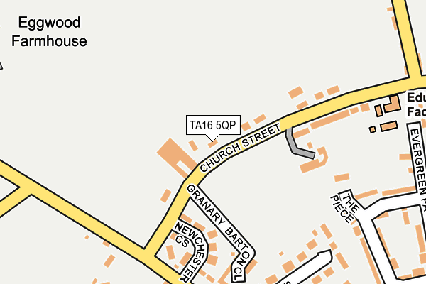 TA16 5QP map - OS OpenMap – Local (Ordnance Survey)