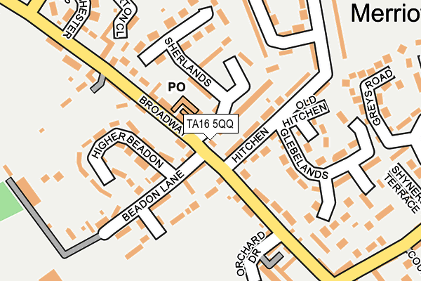 TA16 5QQ map - OS OpenMap – Local (Ordnance Survey)