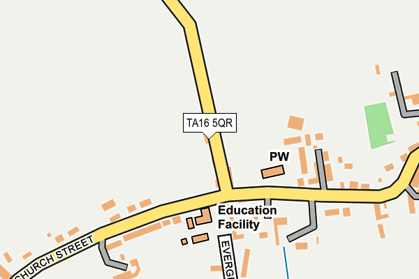 TA16 5QR map - OS OpenMap – Local (Ordnance Survey)