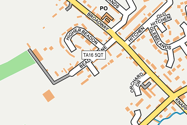 TA16 5QT map - OS OpenMap – Local (Ordnance Survey)