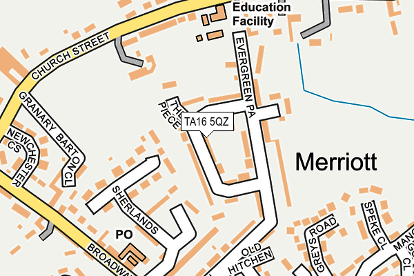 TA16 5QZ map - OS OpenMap – Local (Ordnance Survey)