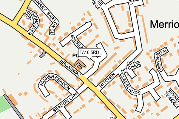 TA16 5RD map - OS OpenMap – Local (Ordnance Survey)