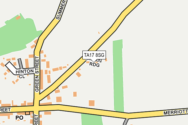 TA17 8SG map - OS OpenMap – Local (Ordnance Survey)