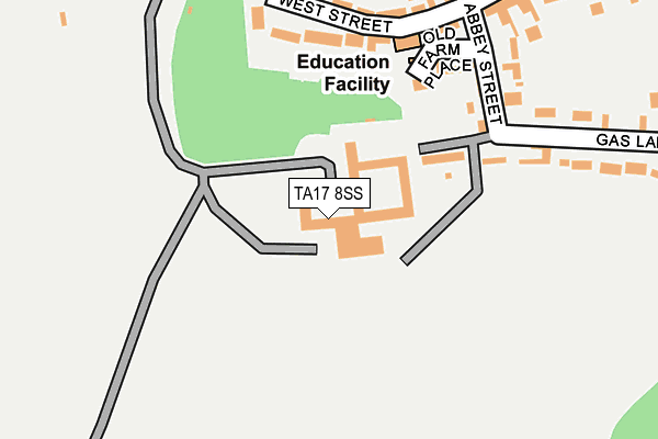 TA17 8SS map - OS OpenMap – Local (Ordnance Survey)