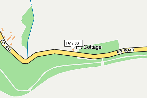 TA17 8ST map - OS OpenMap – Local (Ordnance Survey)