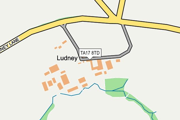 TA17 8TD map - OS OpenMap – Local (Ordnance Survey)